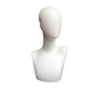 perfk Support de tête de mannequin pour perruque, présentoir de rangement pour perruque, modèle de décoration artistique pour coiffure, chapeau, foulard, Épaules Hautes et Basses