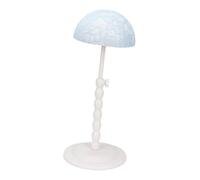 perfk Support de tête de perruque, support de rangement pour casquettes, tête de mannequin de table de pour coiffer les perruques, séchage des, Bleu