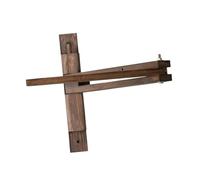 perfk Support Mural en Bois Professionnel Haut de Gamme, Facile à Installer, avec Bras Pliable, idéal pour la décoration intérieure et Les Restaurants, Style B