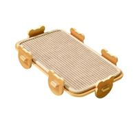 perfk Tapis à gratter pour Chat, lit de Couchage, Multifonctionnel, Portable, pour Jouer, s'entraîner, pour Chats d'intérieur, Tapis Carré en Sisal