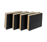 perfk Tapis anti-vibrations en liège EVA, amortisseur de chocs pour salle de bain, isolation phonique, idéal pour les appareils de fitness, tapis de course, 4 Pièces 5x5x2.23cm