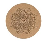 perfk Tapis de et de méditation Rond, Pratique et, diamètre 60 cm, Facile à Nettoyer, antidérapant, qualité supérieure, pour Une Utilisation à