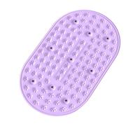perfk Tapis de pieds en silicone léger et portable pour l'acupression, idéal pour le bureau, l'atelier, le garage ou le salon, Violet