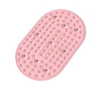 perfk Tapis de pieds en silicone léger et portable pour l'acupression, idéal pour le bureau, l'atelier, le garage ou le salon, Rose