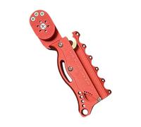 perfk Tendeur de Ficelle de Professionnel, Robuste, Compact et Portable, Outil de Remplacement Rapide pour Enrouleur de Ficelle de, Rouge