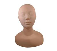 perfk Tête de mannequin d'entraînement pour la pratique du massage des épaules en cosmétologie et spa. Modèle réaliste pour les massages infirmiers, Normale