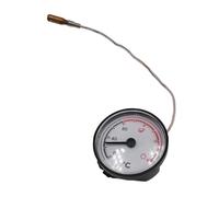 perfk Thermomètre mécanique à cadran axial avec tube capillaire 0-80 °C / 30-180 °F Jauge de température capillaire intérieure pour eau liquide et, B Celsius