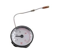 perfk Thermomètre mécanique à cadran axial avec tube capillaire 0-80 °C / 30-180 °F Jauge de température capillaire intérieure pour eau liquide et, C Celsius