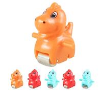 perfk Toboggan Escalier Jouet Pièce de Rechange Électrique Piste Jeu Pièces Belle Remplacement Roller Coaster Jouet Accessoires pour Enfants Garçons Filles, 6pcs Dinosaure