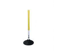 perfk Training Basketball Pole Balise Support Foameux Système à Ressort Socle Longue Durée Adapté Athlètes Entraînements Basketball Sport Collectif, Jaune, 60CM 1.2KG
