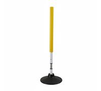 perfk Training Basketball Pole Balise Support Foameux Système à Ressort Socle Longue Durée Adapté Athlètes Entraînements Basketball Sport Collectif, Jaune, 100CM 1.2KG
