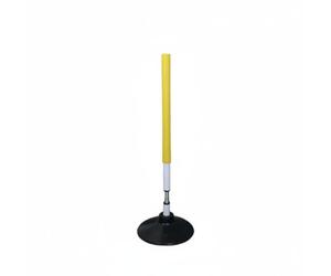 perfk Training Basketball Pole Balise Support Foameux Système à Ressort Socle Longue Durée Adapté Athlètes Entraînements Basketball Sport Collectif, Jaune, 60CM 1.2KG