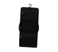 perfk Trousse toilette suspendue avec crochet, indispensable en, idéale pour les dortoirs et les hôtels, Noir