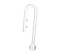 perfk Tube en Verre, Accessoires, Robuste, Tube pour réservoir planté Aquarium aquascaping d'installation Facile afflue, 13mm