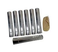 perfk Tubes de cheminée, accessoires de cheminée, tube anti-brûlure, rallonge de tube pour poêle de camping, idéal pour la randonnée, les pique-niques et