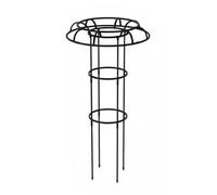 perfk Tuteur Plantes Grimpantes Cadre Treillis Jardin Soutien Fibre de Verre Installation Rapide pour Patio Balcon Potager Utilisation Extérieure, Noir, 2-Couches 95CM