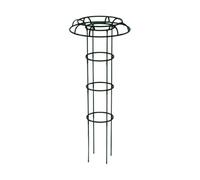 perfk Tuteur Plantes Grimpantes Cadre Treillis Jardin Soutien Fibre de Verre Installation Rapide pour Patio Balcon Potager Utilisation Extérieure, Noir, 3couches 120CM