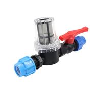 perfk Valves de Filtre Adaptateur Jardin connecteur Connecteur Système d'irrigation de Jardin pour 20 mm 25 mm 32 mm Ajustement du Tuyau de Filtre à la, 2cm 80mesh