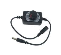 perfk Variateur manuel pour ruban LED avec adaptateur femelle/mâle, contrôleur de luminosité professionnel pour salon