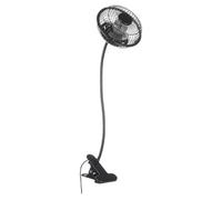 perfk Ventilateur à Pince réglable, Mini Ventilateur USB, Ventilateur à Clipser Rechargeable Portable, Rotation 360°, pour la Maison, Le lit, Le Cou Flexible, pour Les, Les dortoirs, Les Chambres
