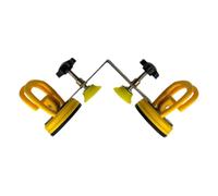 perfk Ventouse de Rapprochement Joints Carrelage, Outil de Pose de Joints Sans Soudure à Angle Droit pour Pierre avec Ventouse de 5,5 cm, 90 Degrés, pour Jointure et Nivellement, Jaune 2 Ventouses