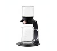 perfk Verseuse à Infusion Verre Borosilicate, Array, Noir, Théière À Infusion De Style Chinois, Modèle Arc
