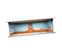 perfk Vitrine de modèle de véhicule 1/64 avec scène de stationnement de voiture, Parking Diorama de paysage 1/64 avec lumières LED pour modèle, modèle A