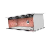 perfk Vitrine de modèle de véhicule 1/64 avec scène de stationnement de voiture, Parking Diorama de paysage 1/64 avec lumières LED pour modèle, style c