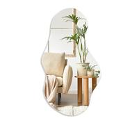 PERFNIQUE Miroir Mural irrégulier, 109 x 61 cm, Miroir décoratif Moderne pour Salle de Bain, Chambre à Coucher, Salon, entrée, Miroir sans Cadre Nuage, Montage Mural (109 x 61 cm, Nuage)