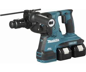 Perfo-burineur SDS-Plus 36 V => 2 x 18 V Li-Ion 5 Ah 28 mm MAKITA - 2 batteries, chargeur, coffret - DHR283T2JU