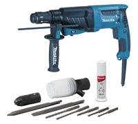 Perfo-burineur SDS Plus 800 W avec accessoires + coffret MAKITA HR2630TX4