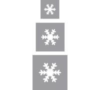 Perfor. Fantaisie Kit: Flocons De Neige, 1,6cm+2,54cm+3,81cm, 3 Pces