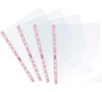 Perforated Envelopes 22 X 30 Cm 25 Pieces Pastel Pink Coloured Stripe,Transparent And Glossy,Extra Thick