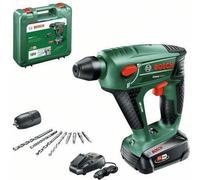 Perforateur 0,6J sans fil 18V Bosch - Uneo Maxx -SDS, 1 batterie 2,5 Ah, 1 chargeur AL1830CV, coffret, accessoires (forets, embouts)