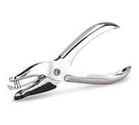 Perforateur - 1 Trou - Pince Métal - Perfore 10 Feuilles - Argent - Rapesco