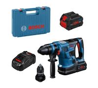 Bosch Professional 18V System perforateur sans-fil BITURBO GBH 18V-34 CF (avec module Bluetooth, 2 batteries BITURBO de 5,5 Ah, chargeur GAL 1880 CV, coffret de transport)
