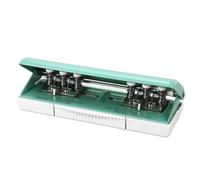 perforateur 6 trous pour papier, espacement réglable, perforateur pour planning pour A4, A5, B5, A6, A7, vert