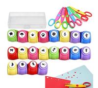 Perforateur à Trou pour - Kit de Découpe et Embossage de Trous,Découpeuses À Relief Formes Géométriques | pour Cartes de Vœux, École de Commerce, Salle de Classe, Bureau et Artisanat