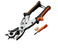 Perforateur à trous pour cuir, Pince à perforer, outil de pose d'œillets for machine coudre rotative, 1 pièce (Taille : 245 mm)(Double full round hole)