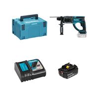 Perforateur burineur DHR202ZJ + 1 batterie BL1850B 18V 5 Ah + 1 chargeur rapide DC18RC MAKITA