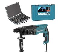 Perforateur burineur MAKITA HR2470 SDS-Plus 780W + Coffret 17 pièces D-42444