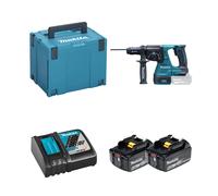 Perforateur burineur SDS-Plus 18V DHR243ZJ + 2 batteries BL1860B 18V 6 Ah + chargeur rapide DC18RC MAKITA