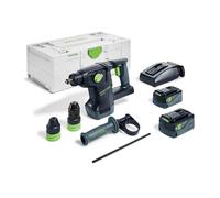 Perforateur burineur SDS-Plus 18V KHC 18 5,0 EBI-Plus + 2 batteries 5 Ah + chargeur + coffret Systainer - FESTOOL - 577448
