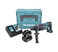 Makita DHR 241 18 V Li-ion Perforateur-Burineur sans fil SDS-Plus avec Boîtier Makpac + 2x Batteries BL 1850 5,0 Ah + Chargeur rapide DC 18 RC