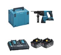 Perforateur burineur SDS-Plus 2x18V DHR264ZJ + 2 batteries BL1860B 18V 6 Ah + 1 chargeur rapide double DC18RD MAKITA