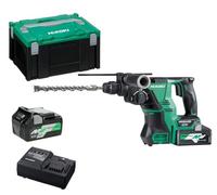 HiKOKI DH36DPA Marteau Perforateur Brushless SDS Plus + 2 batteries 36V 4Ah Li-Ion + Coffret