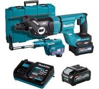 Perforateur-burineur SDS-PLUS 40V max Li-Ion - 28 mm XGT avec kit d'aspiration MAKITA HR007GM202 2 x 4,0Ah + chargeur en coffret