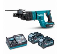 Perforateur-burineur SDS-PLUS 40V max Li-Ion - 28 mm XGT avec kit d'aspiration MAKITA HR007GM202 2 x 4,0Ah + chargeur en coffret