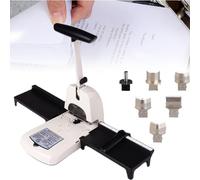 Perforateur d'angle 6 en 1, perforateur d'angle de 100 feuilles de papier, perforateur de coin rond, coupe-papier multi-angle avec R3,5 mm, R6 mm, R10 mm, coins ronds, demi-cercle, perforation de 6 mm