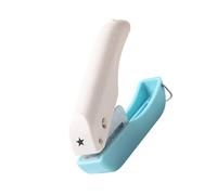 Perforateur de documents en plastique avec poignée, Star | Corps en plastique fin avec construction résistante à l ' oxydation, corps adapté voyages pour un usage
